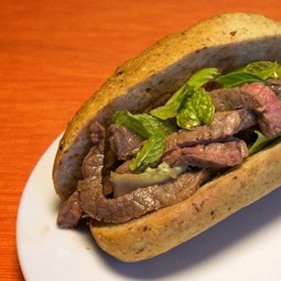 Beef and cheese mini sandwich