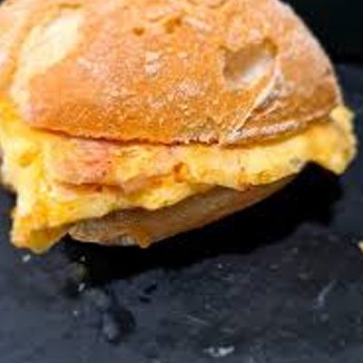 French omelette mini sandwich
