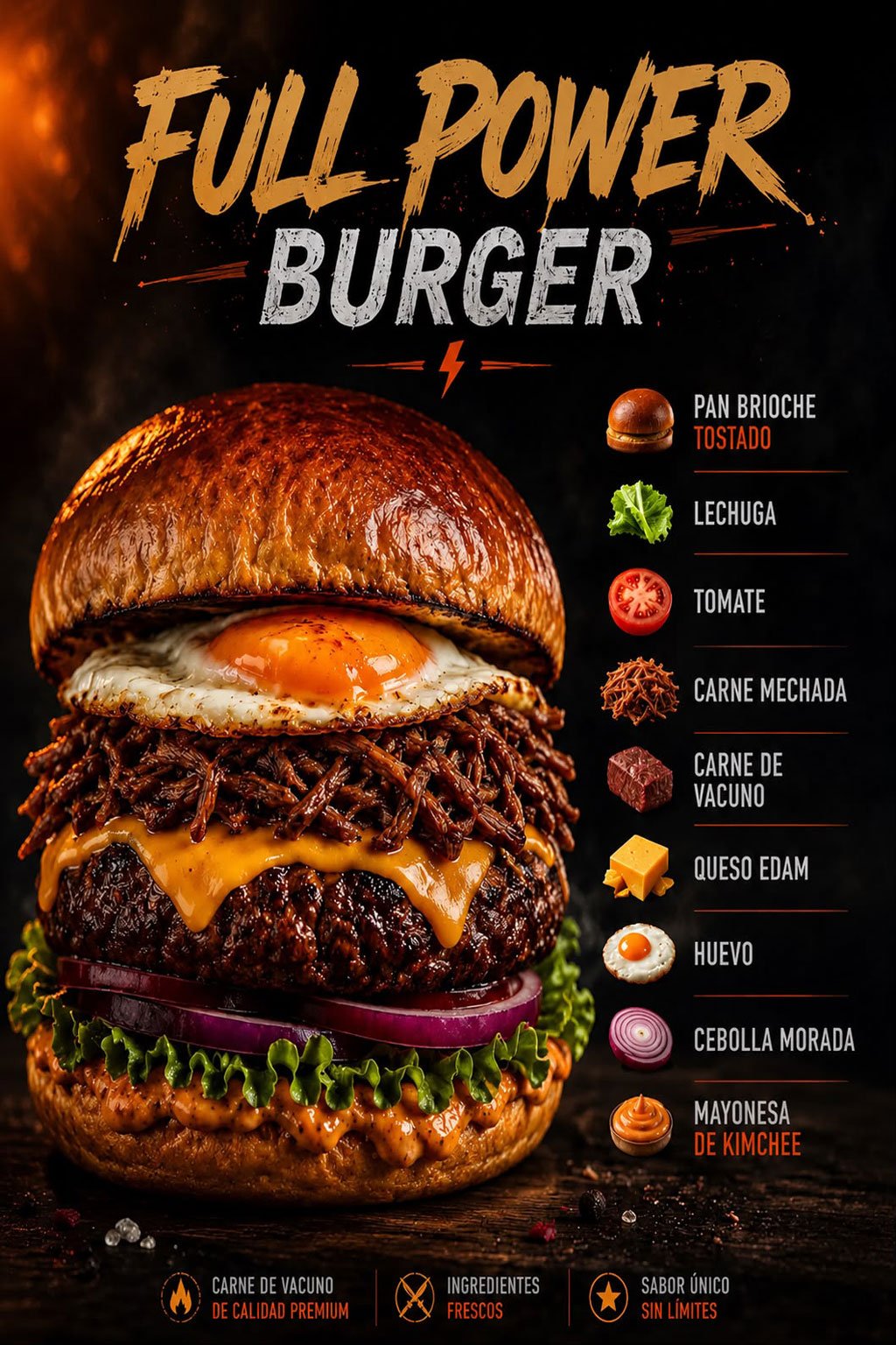 Full Power Burguer cafetería playa blanca